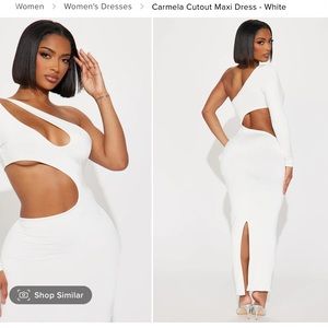 Carmela Cutout Maxi Dress - White